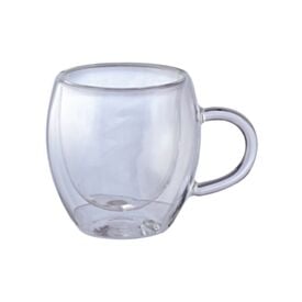Caneca de Vidro Parede Dupla Doppio 80Ml Hauskraft - Transparente