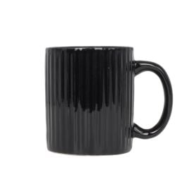 Canela De Cerâmica Canelada Havan Casa 330Ml - Preta Fosca