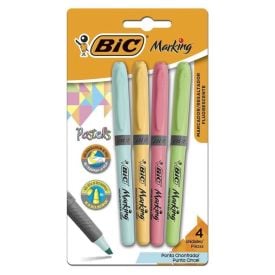 Caneta Marca-Texto Marking Tons Pastel Bic - 4 Unidades