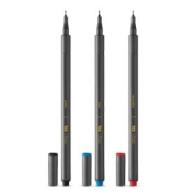Caneta Super Fina 0.4 Vibes Tris - 3 Cores