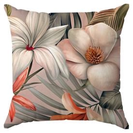 Capa de Almofada 43X43cm Veludo Estampada Havan Casa - Floral