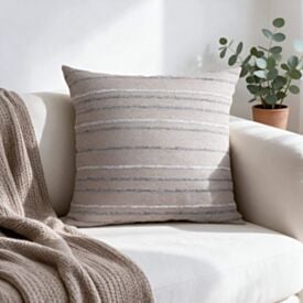 Capa de Almofada Listras Bérgamo 45X45cm Havan Casa - Bege Duna