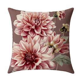 Capa de Almofada Veludo 43X43cm Estampada Havan Casa - Zinia Rosa