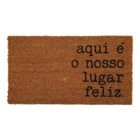 Capacho Fibra de Coco 33X60 cm Mumbai Havan Casa - Aqui É O Nosso Lar