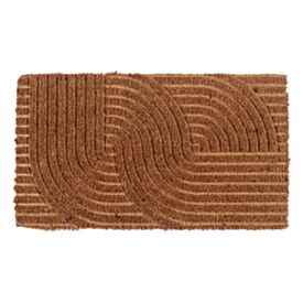 Capacho Fibra de Coco 33X60cm Mumbai Relevo Havan Casa - Geométrico Em2602