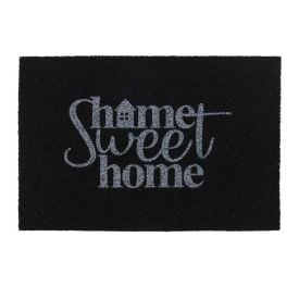 Capacho para Porta de Entrada 40X60 cm Vinil Havan Casa - Home Sweet Preto
