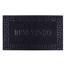 Capacho Vinil 40X60cm Bem Vindo Solecasa - Preto