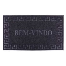 Capacho Vinil 40X60cm Bem Vindo Solecasa - Cinza