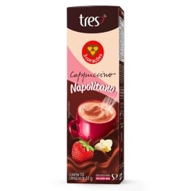 Cápsulas De Cappuccino Napolitano 110G Tres 3 Corações  - 10 Cápsulas