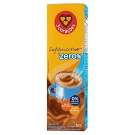 Cápsulas de Cappuccino Zero Lactose Tres Corações 110G - 10 Cápsulas