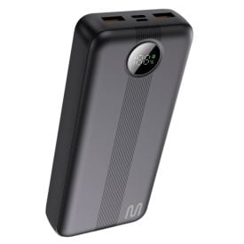 Carregador Portátil Power Bank Display Lcd 20.000Mah 