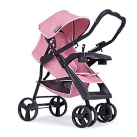 Carrinho de Bebê Berço Solare Max Reversível Tutti Baby - Rosa