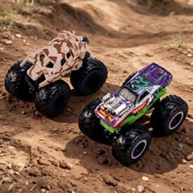 Mini Carrinho Duplo Hot Wheels Monster Trucks Mattel 1:64 - Sortido