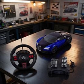 Carro com Controle Remoto e Pedal Havan Toys - Azul