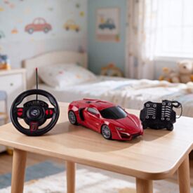 Carro Esportivo com Controle Remoto e Pedal Havan Toys - Vermelho