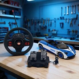 Carro Prime Racer com Controle Remoto e Pedal Garagem S.A. Candide - Sortido