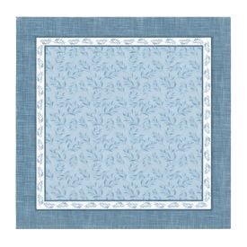 Centro de Mesa 75X75 cm Havan Casa - Folhas Azuis