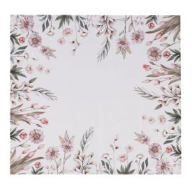 Centro de Mesa 78X78 cm Clean Renova Dohler - Flores Salmão