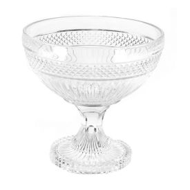 Centro De Mesa Com Pé De Vidro L'hermitage 21,5Cm - Palace
