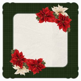Centro de Mesa Natal Encantando 70X70 cm Havan Casa - Flores Verde
