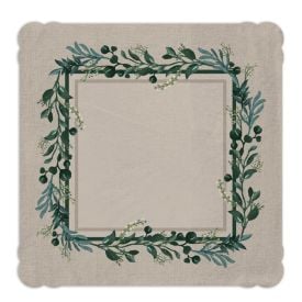 Centro de Mesa Viena 65Cm X 65Cm Havan Casa - Ervas Verdes