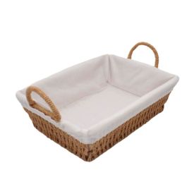 Cesta De Pão Com Retangular Alça Havan Casa 33Cm - Natural