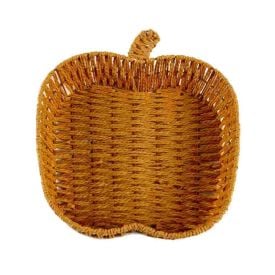 Cesta Decorativa De Maçã Trama Havan Casa 26,5Cm - Natural