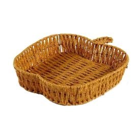 Cesta Decorativa De Maçã Trama Havan Casa 29Cm - Natural