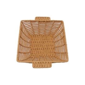 Cesta Quadrada Com Alça Havan Casa 25,5Cm - Natural