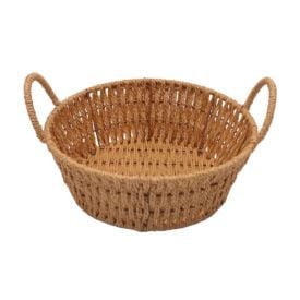 Cesta Redonda Com Alça Havan Casa 22Cm - Natural