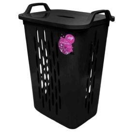 Cesto De Roupas Belgrado Com Tampa Dup 45 Litros - Preto Quantum