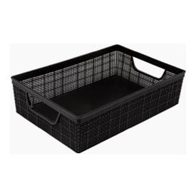 Cesto Organizador Juta Jaguar 2 Litros - Preto 