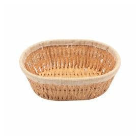Cesto Oval Com Forro De Tecido Havan Casa 29Cm - Natural