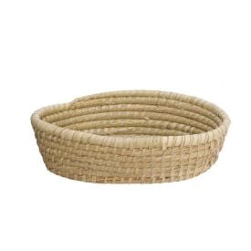 Cesto Oval Palmar Grande Hauskraft 31 Cm - Natural