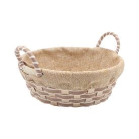 Cesto Redondo Com Forro Havan Casa 23Cm - Natural
