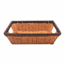 Cesto Retangular Com Alça Vime Havan Casa 32 Cm - Natural