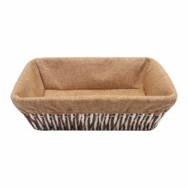 Cesto Retangular Com Forro Havan Casa 32 Cm - Natural