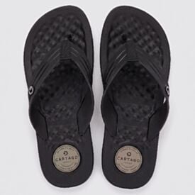 Chinelo Cartago Masculino Arizona Light Preto/Preto/Bege