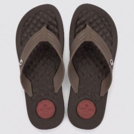 Chinelo Cartago Masculino Arizona Light Marrom/Marrom/Vermelho