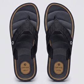 Chinelo Cartago Masculino Durban Dedo Ad Basalto/Preto/Amarelo