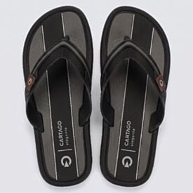 Chinelo Cartago Masculino Maiorca Preto/Cinza