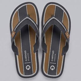 Chinelo Cartago Masculino Maiorca Cinza/Basalto/Castor