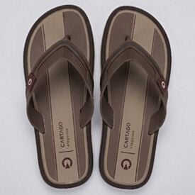 Chinelo Cartago Masculino Maiorca Bege/Marrom Claro