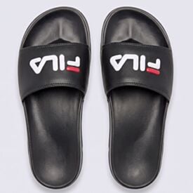 Chinelo Fila masculino Drifter Basic Preto/Branco/Vermelho