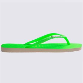 Chinelo Havaianas Feminino Slim Square Glitter Neon