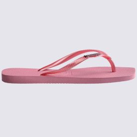Chinelo Havaianas Feminino Slim Square Logo Metallic