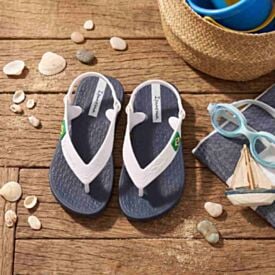 Chinelo Ipanema Baby Brasil Azul/Branco