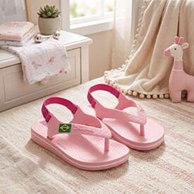 Chinelo Ipanema Baby Brasil Rosa Claro/Rosa