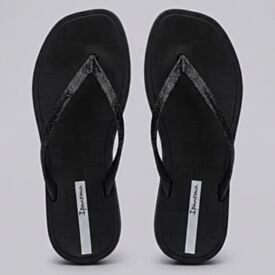 Chinelo Ipanema Feminino Gold Ad Preto/Glitter/Cinza