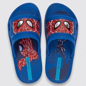 Chinelo Ipanema Infantil Marvel Action Slide Azul/Vermelho